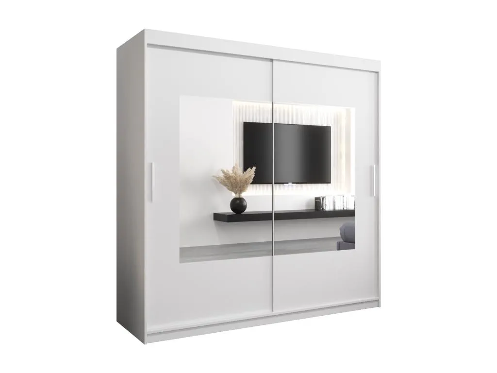 Armario Alkihogares de puertas correderas 200/200/62 2 puertas (blanco/blanco)