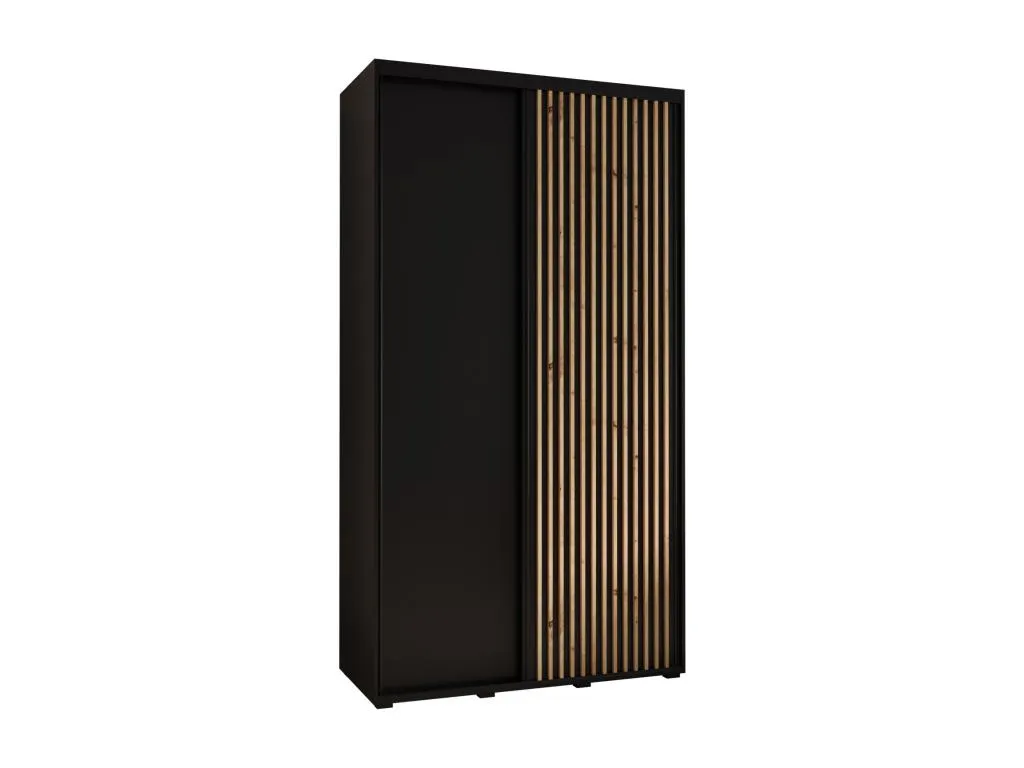 ARMARIO Kavehomedeco 1 DE PUERTAS CORREDERAS 235.2/140/60 2 puertas (negro/negro) AJJR41019
