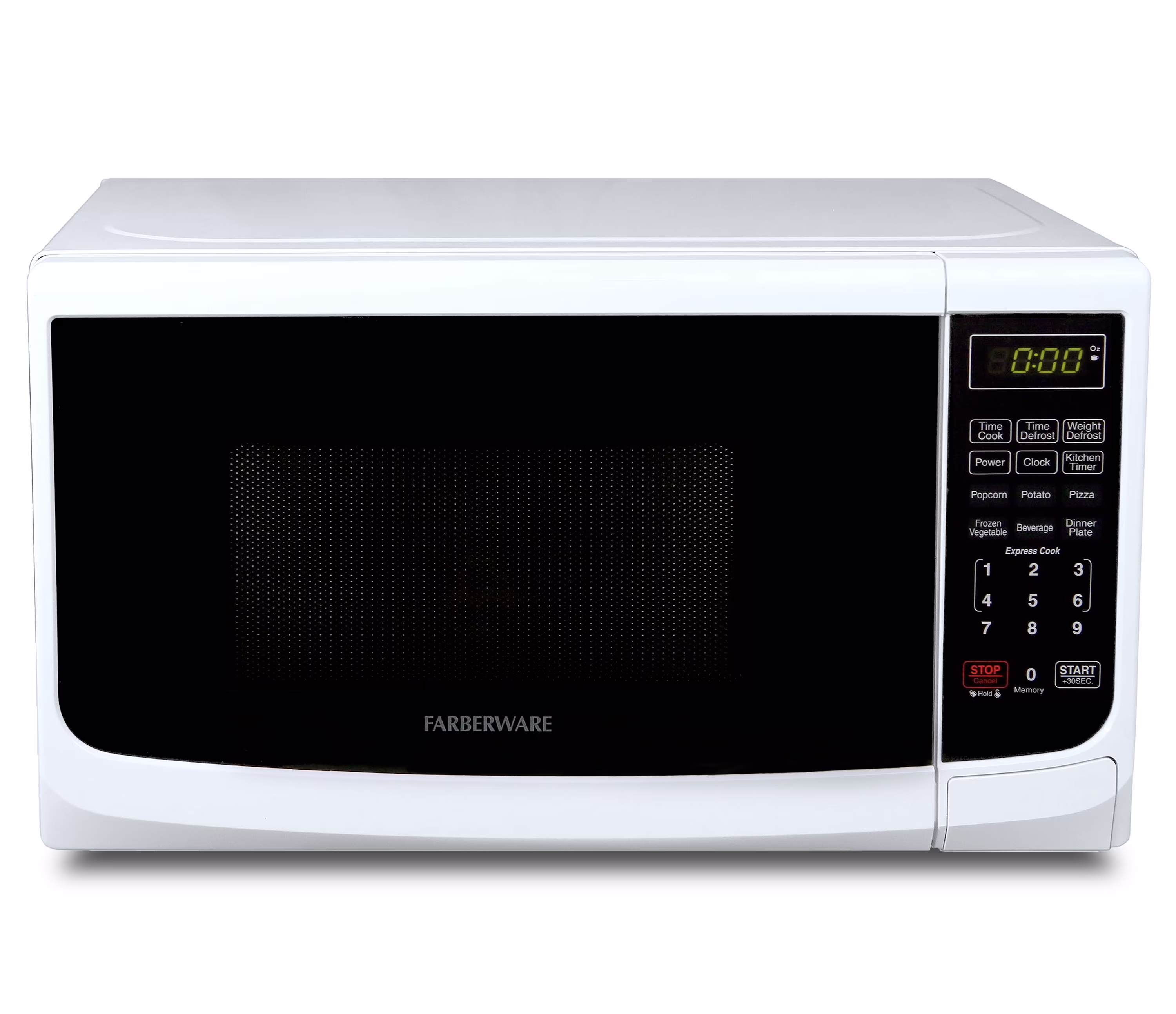 Farberware Countertop Microwave Oven with LED Lighting & Child Lock, 0.7 Cu Ft Black