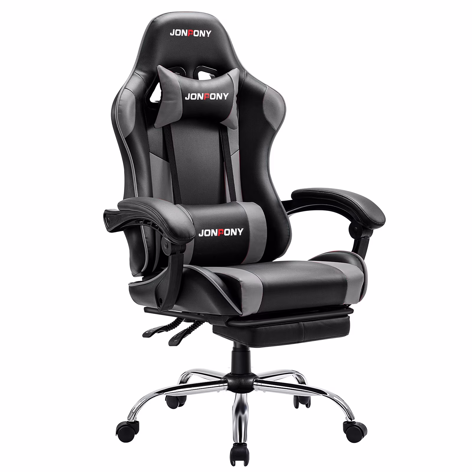 JONPONY Big and Tall 500LBS Gaming Chair, Ergonomic Design, Gamer Chair PU Leather with Footrest and Lumbar Support, High Back Office Chair Support 8 Hours Long Sitting,Red Computer Chair,Red - Image 5