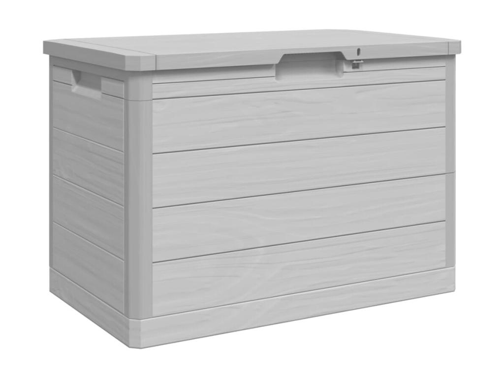 Baúl para cojines polipropileno gris 77,5x44,5x53 cm