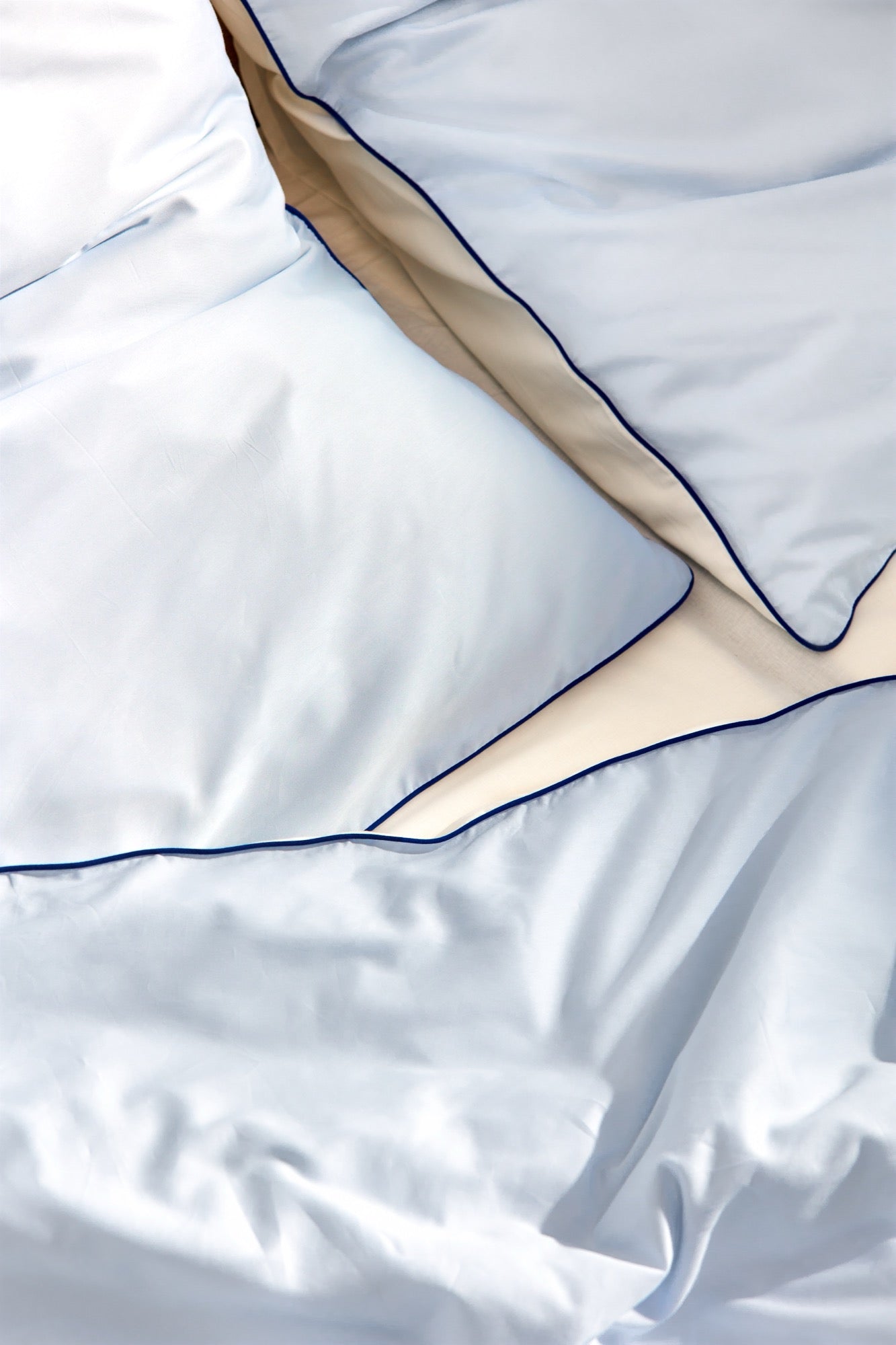 noo.ma OBA Kussensloop - 65x65 cm - Baby Blue