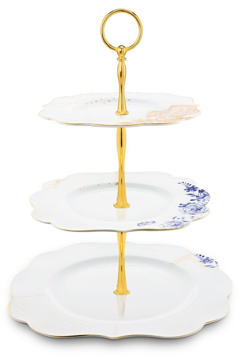 3 Layer Cake Stand Royal White