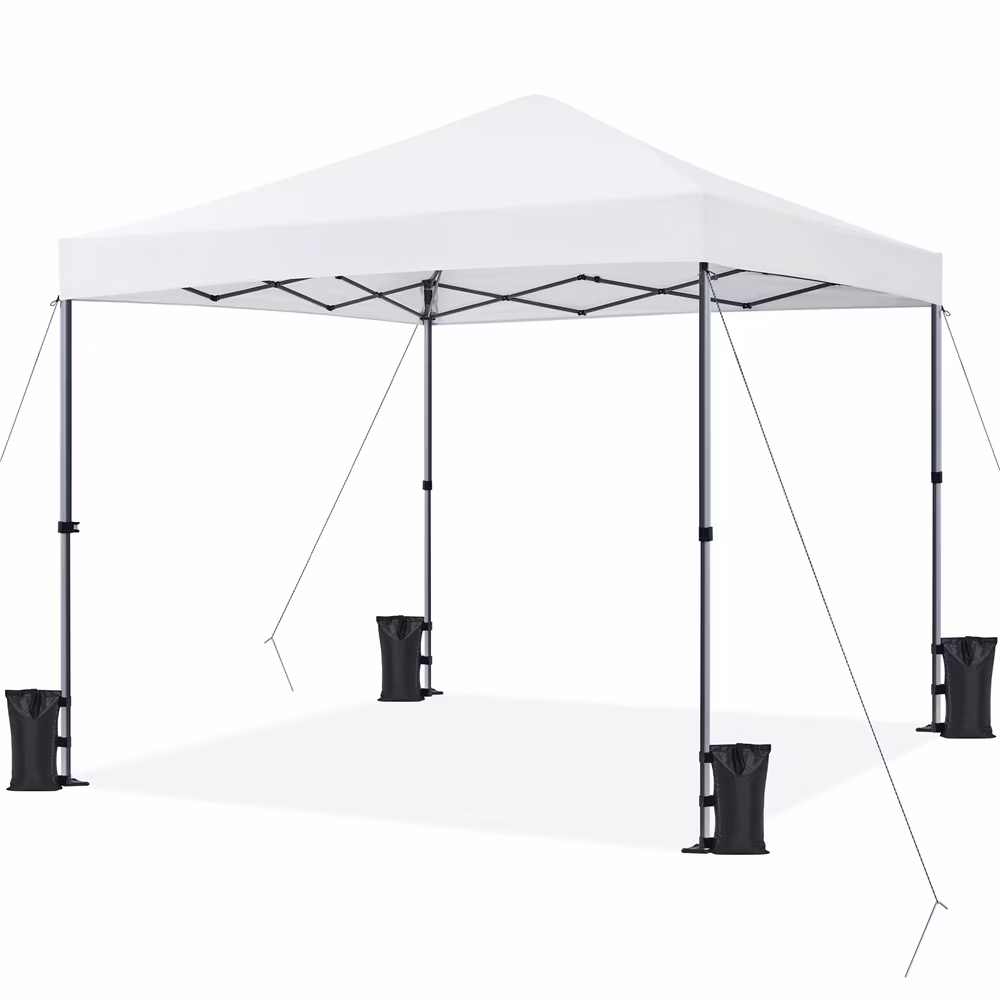 Renwick 8x8 Ft Instant Pop Up Canopy with One Push To Lock Setup Mechanism, Blue - Image 3