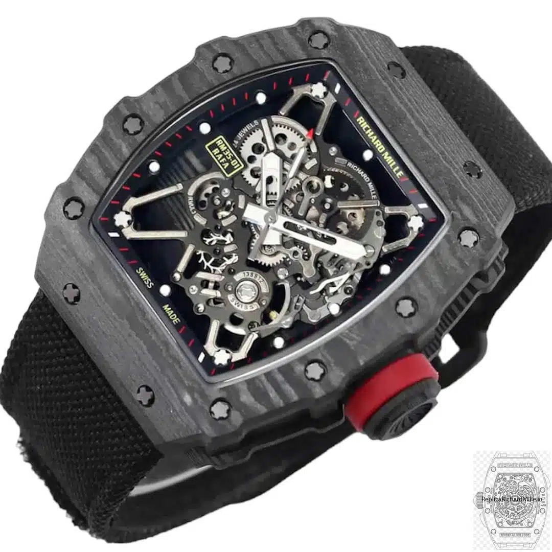 Replica Richard Mille RM35-01 BBR Factory Black Carbon Fiber Case
