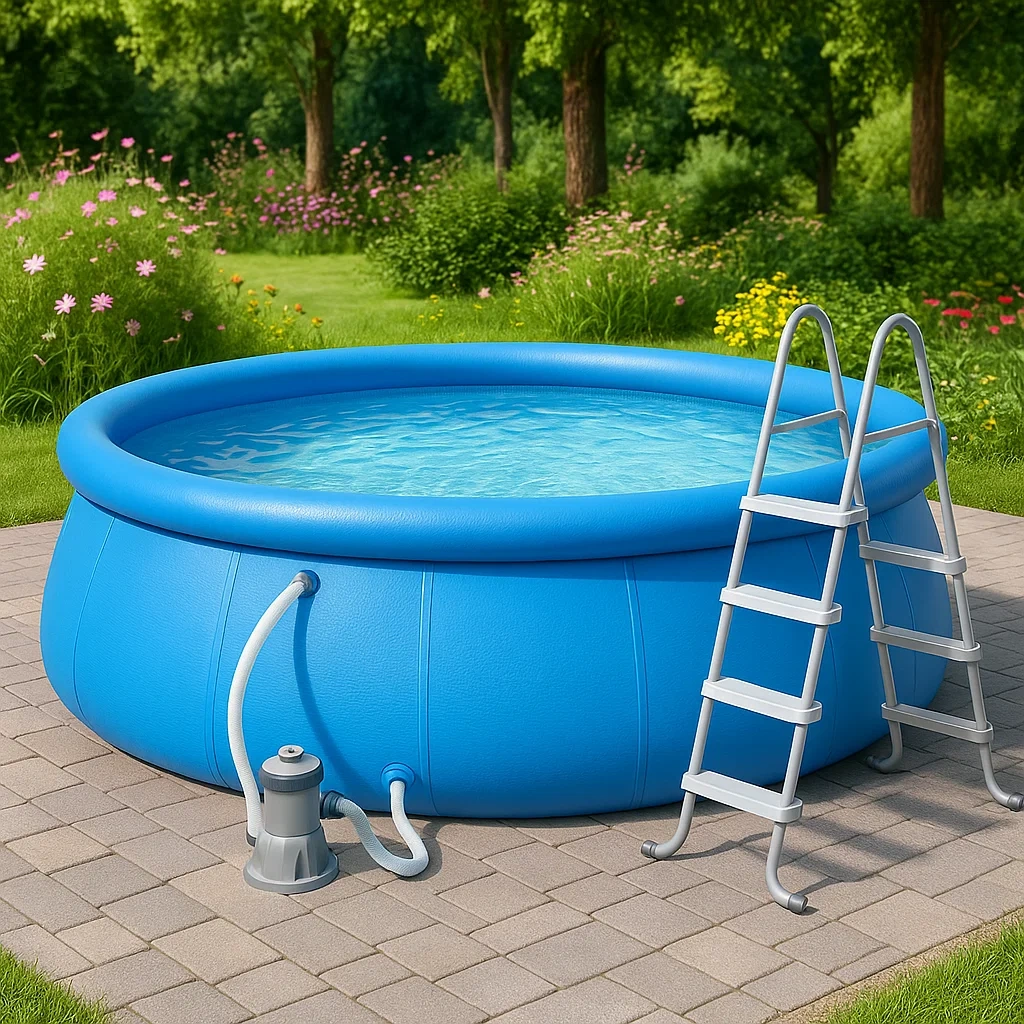Piscina desmontable redonda 305x76cm con depuradora, azul pQPbgrEeO6CP