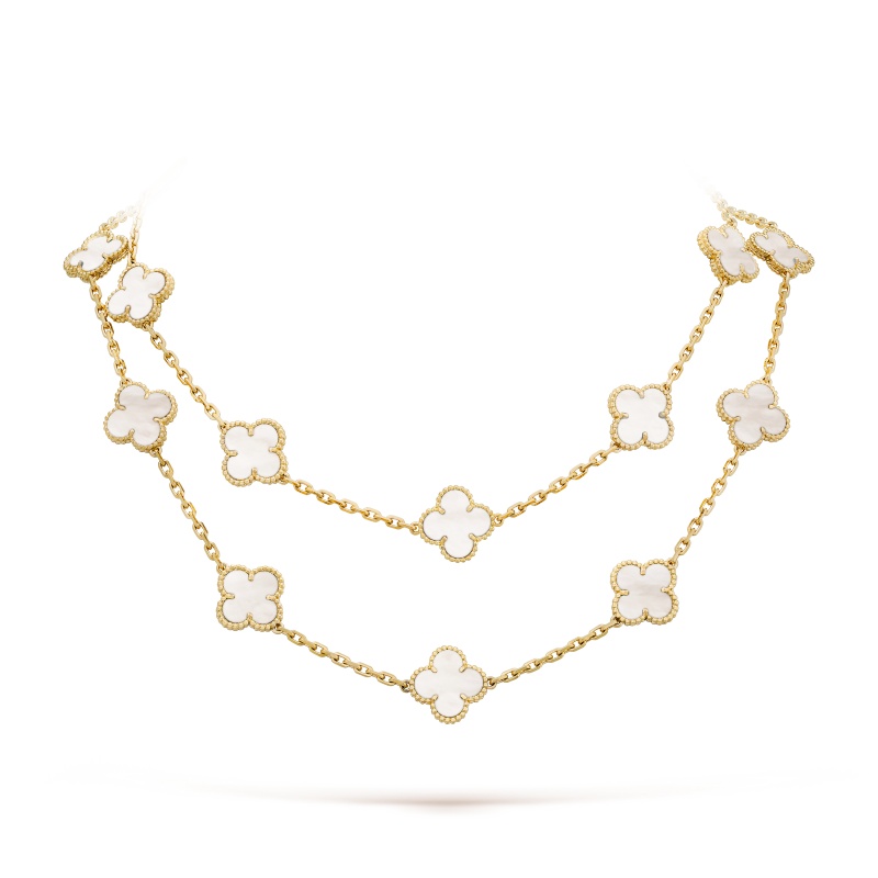 Replicate Vintage Alhambra long necklace, 20 motifs(1:1 replica) - Original Replica Club