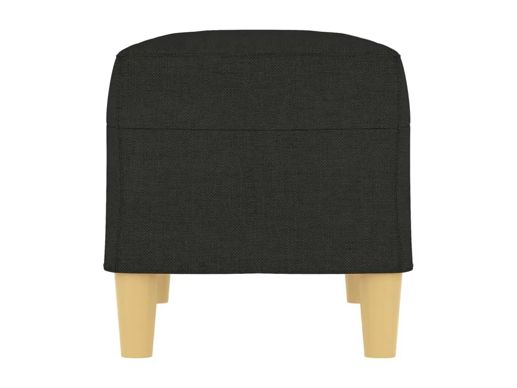 Banco negro en tela 70x35x41 cm diseño minimalista zky3614559