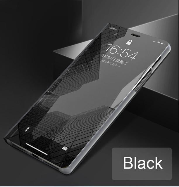 Luxury Plating Mirror Flip Case Full Cover For iPhone  X XS XS MAX XR Protector Shockproof Case