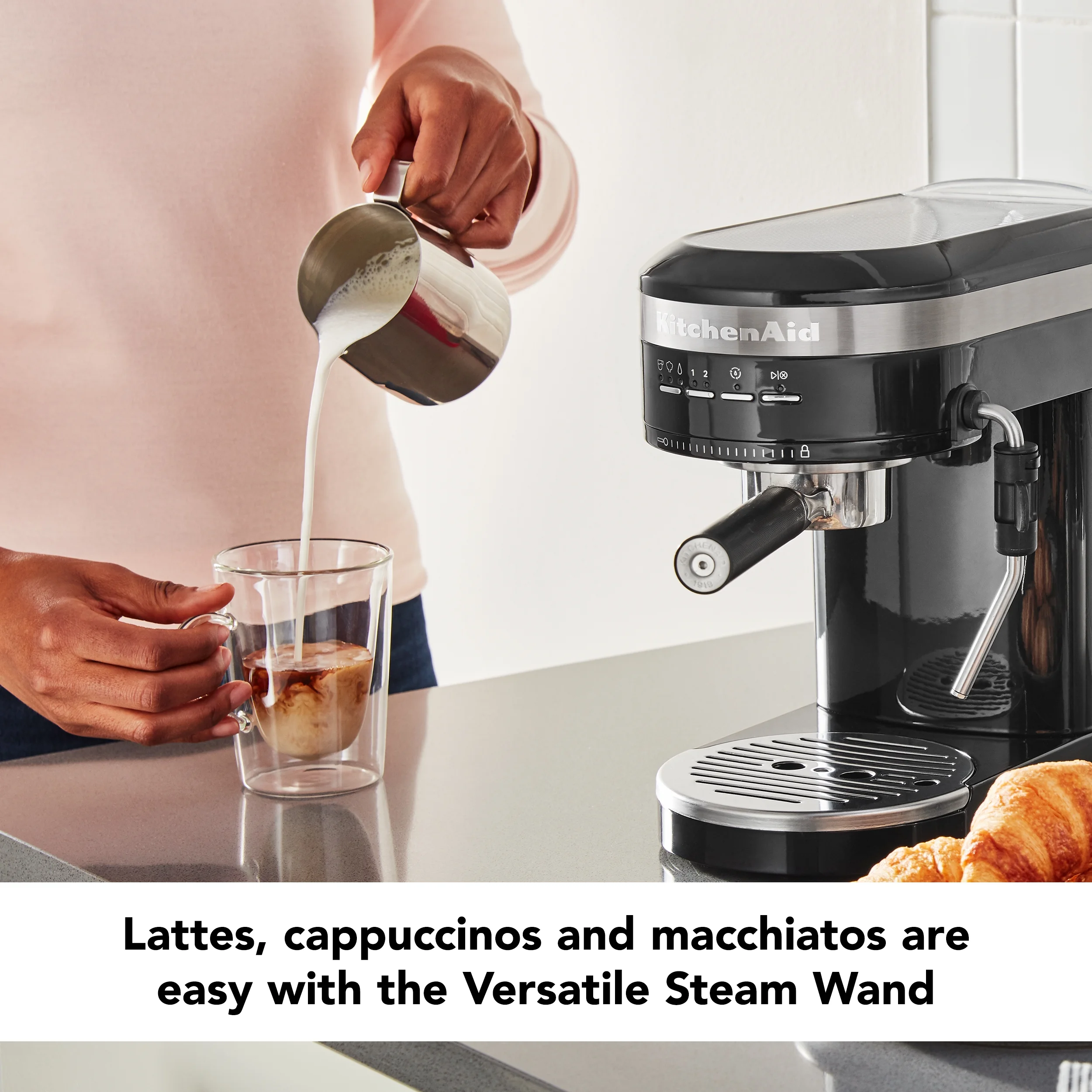 KitchenAid Metal Semi-Automatic Espresso Machine, Empire Red, KES6503 - Image 12