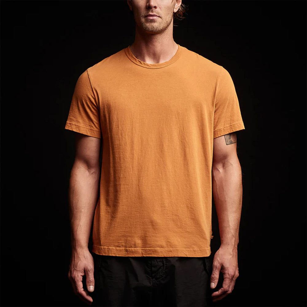 James Perse - T-shirt Short Sleeve Crew Neck - Citrine