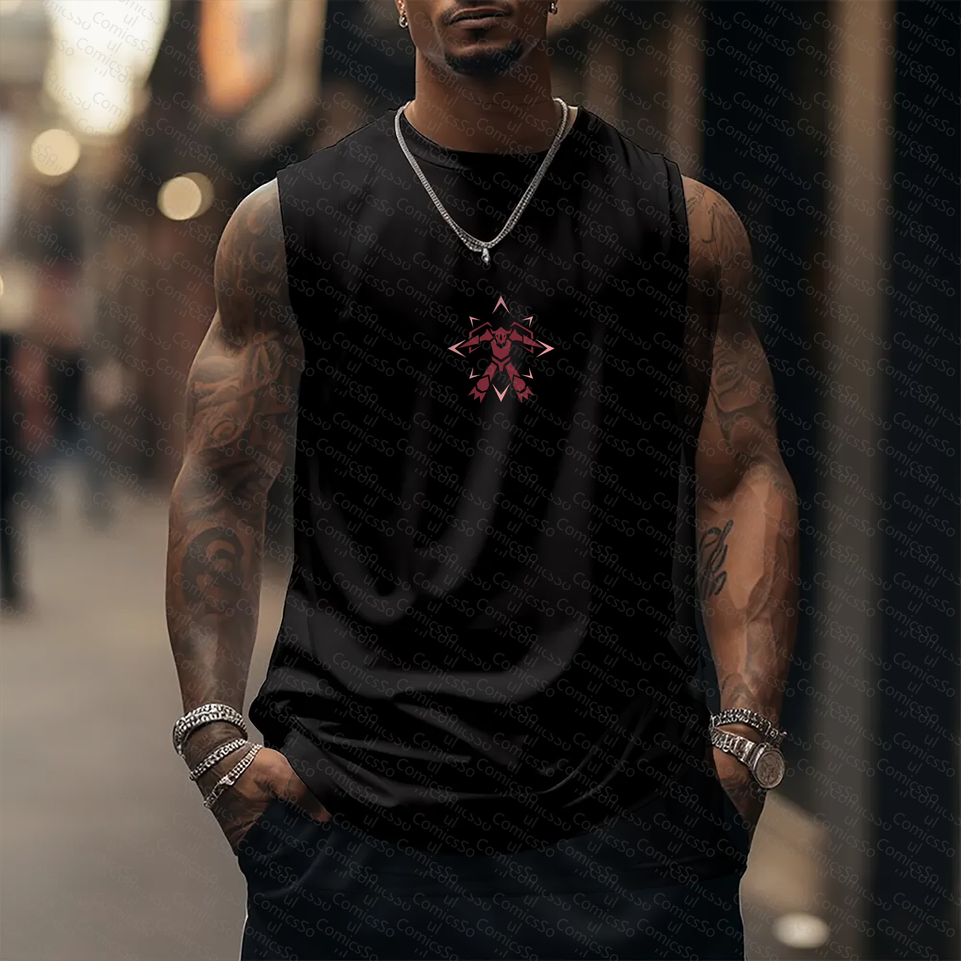 Unisex  “Comicssoul” Casual Anime  Tank Top TeeThreads Sustain the Scene with Custom Apparel