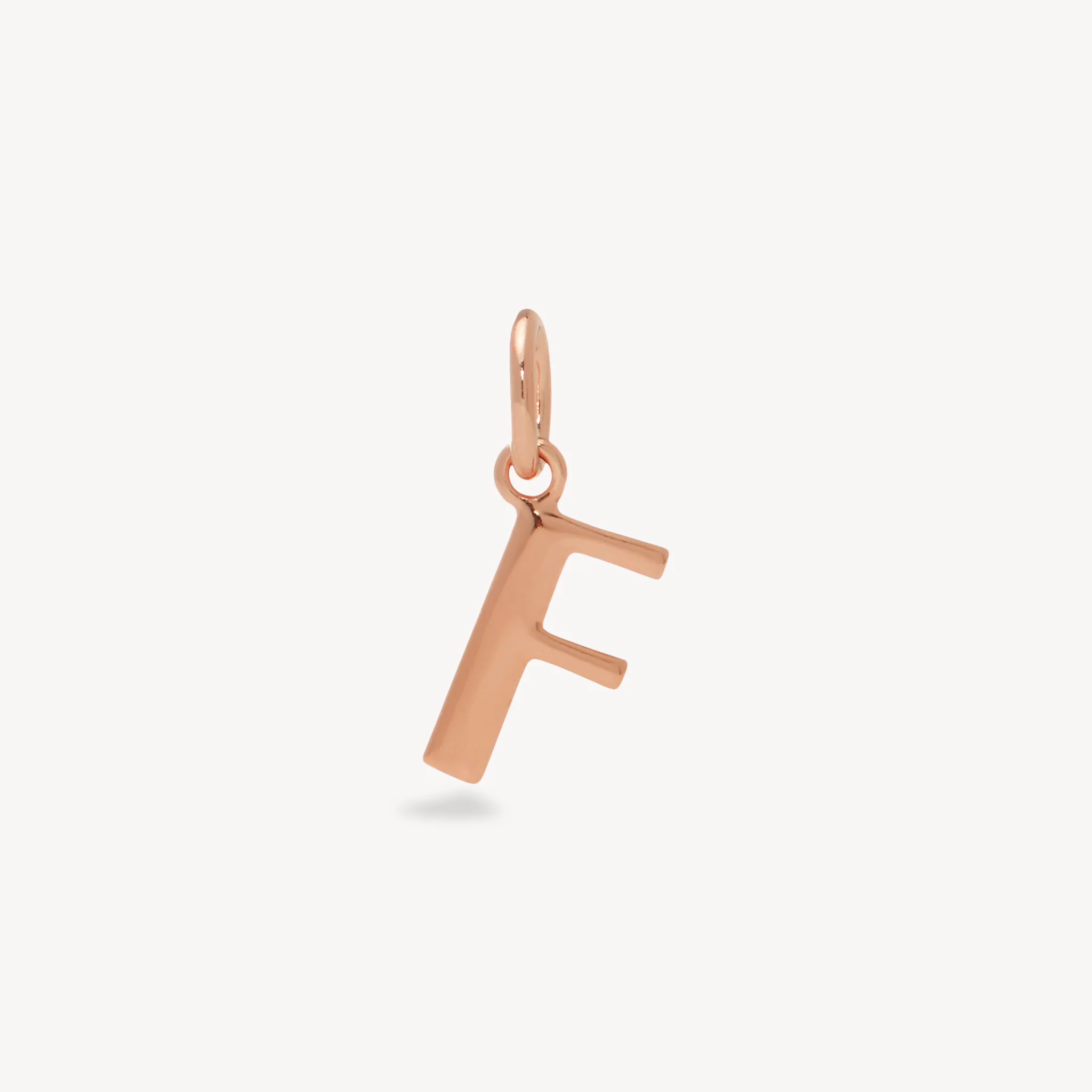 14k Rose Gold Vermeil Letter Charm