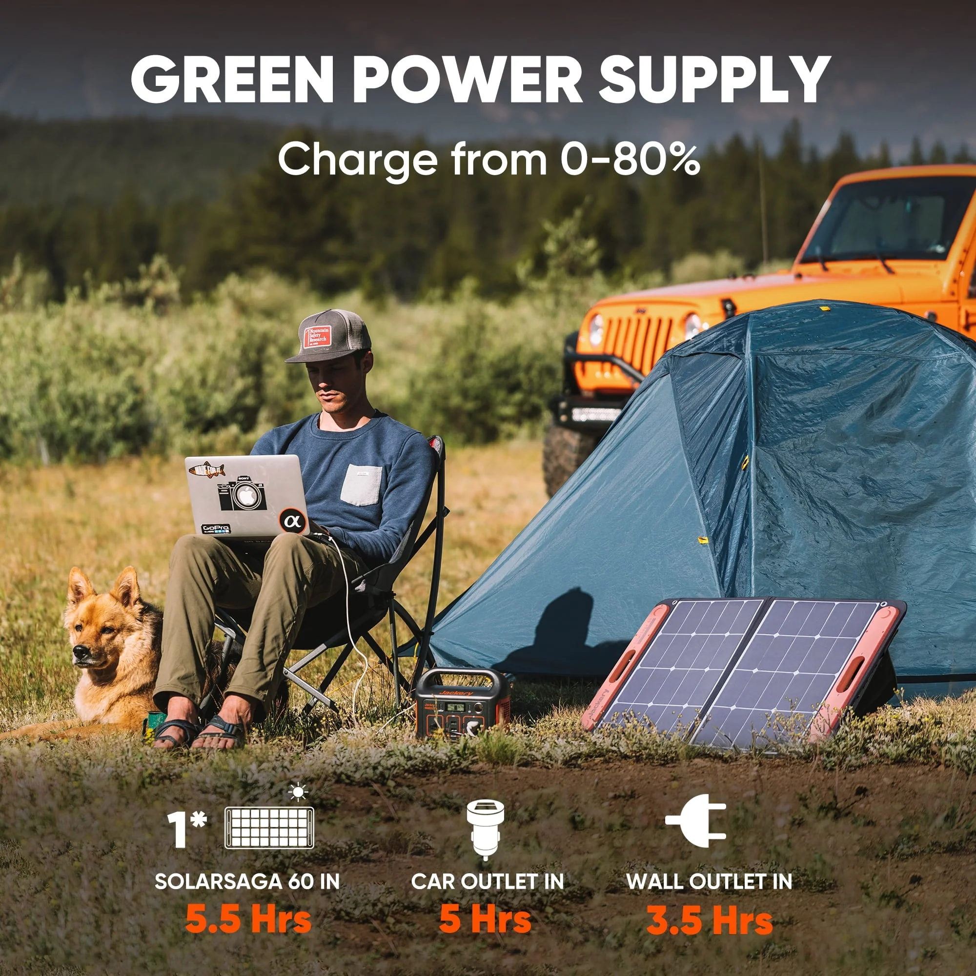 Jackery Explorer 240 Portable Power Station, 240Wh Backup Lithium Battery, 110V/200W Pure Sine Wave AC Outlet, Solar Generator (Solar Panel Not Included) for Outdoors Camping Travel Hunting Emergency - Image 2