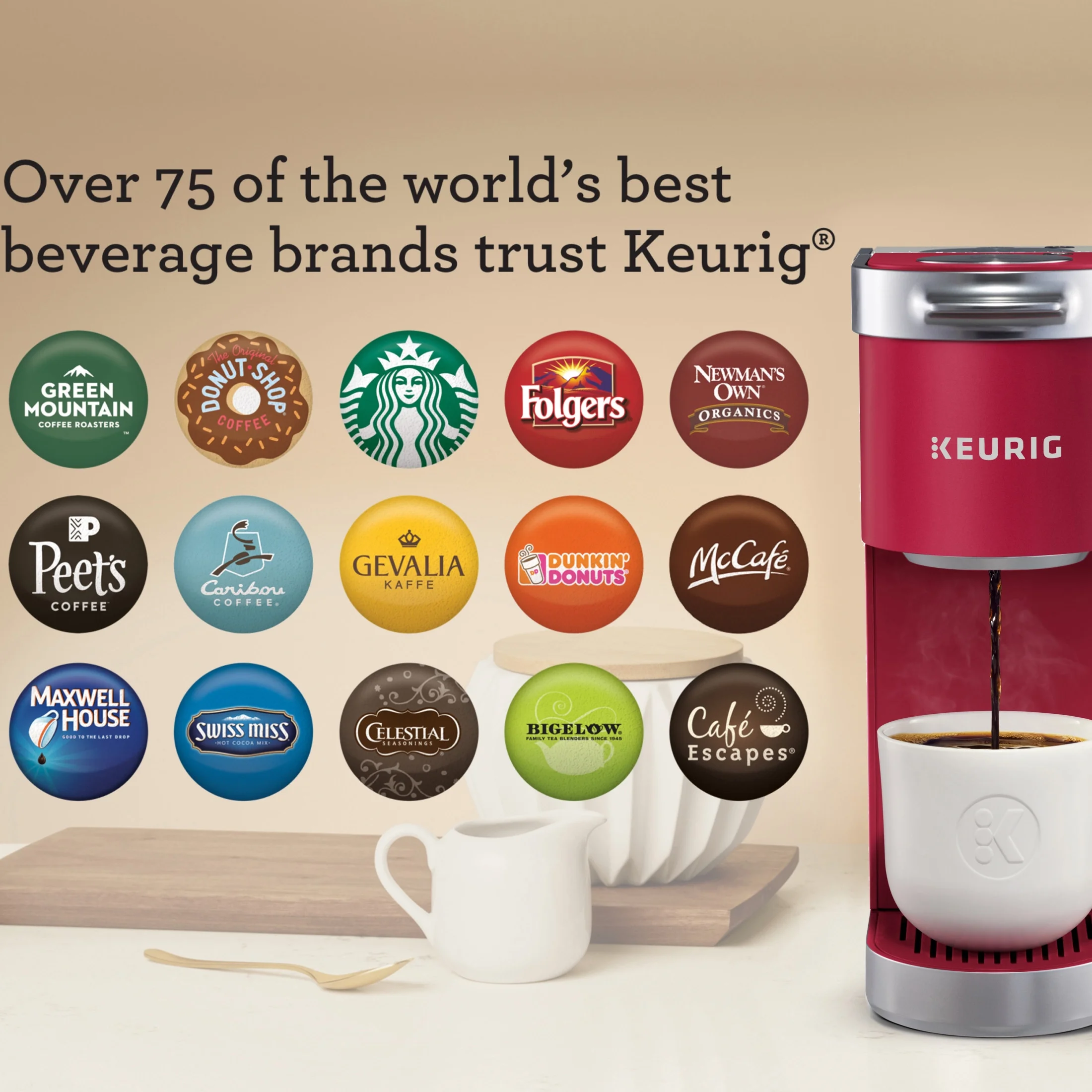 Keurig K-Mini Plus Single Serve K-Cup Pod Coffee Maker, Dusty Rose - Image 34