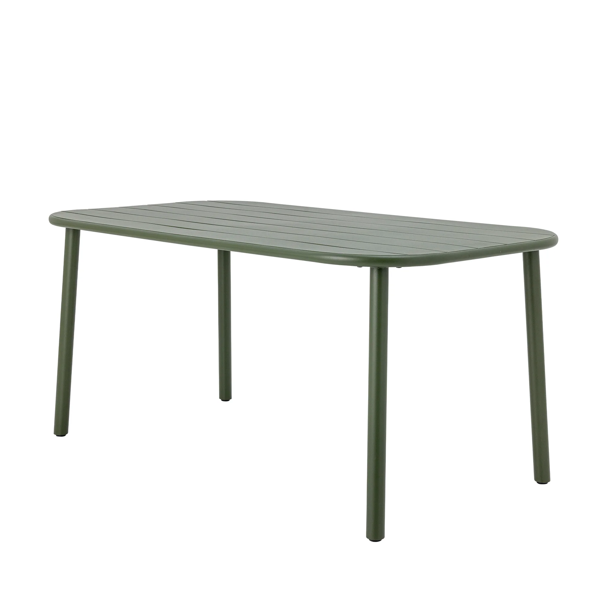 CALANA DINING TABLE, GREEN, METAL, 90 X 160 CM