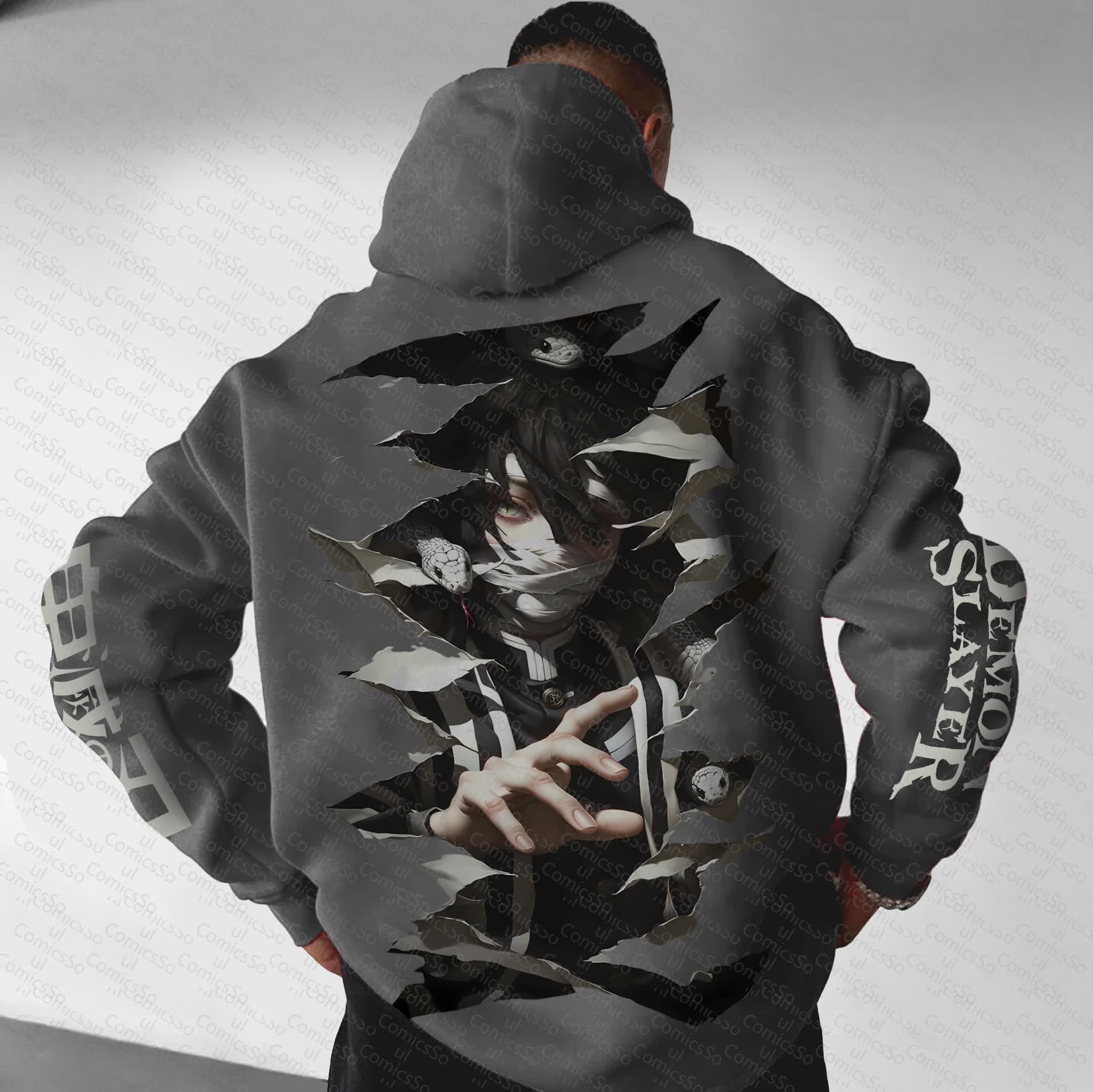 Unisex “Comicssoul” Anime Graphic Streetwear Vintage Hoodie