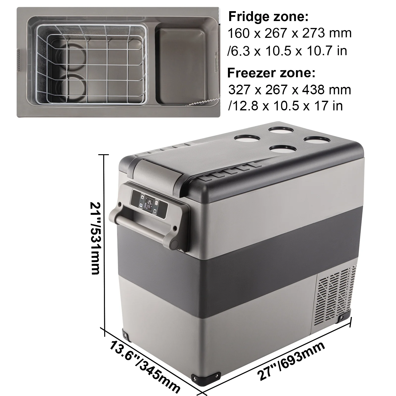 BENTISM 22L Portable Car Refrigerator, 23 Quart RV Fridge, 12/24V DC & 110-240V AC Vehicle Car Truck Boat Mini Electric Cooler for Driving Travel Fishing Outdoor and Home Use - Image 28