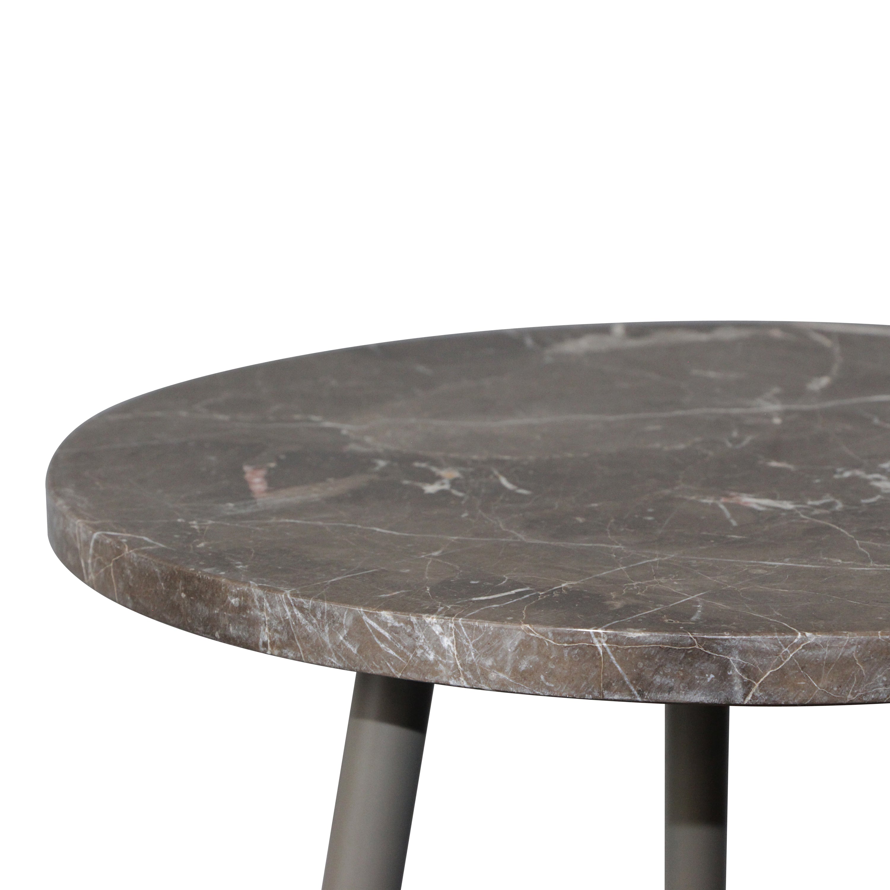 by fonQ Vein Bijzettafel H 45 x Ø 40 cm - Bruin