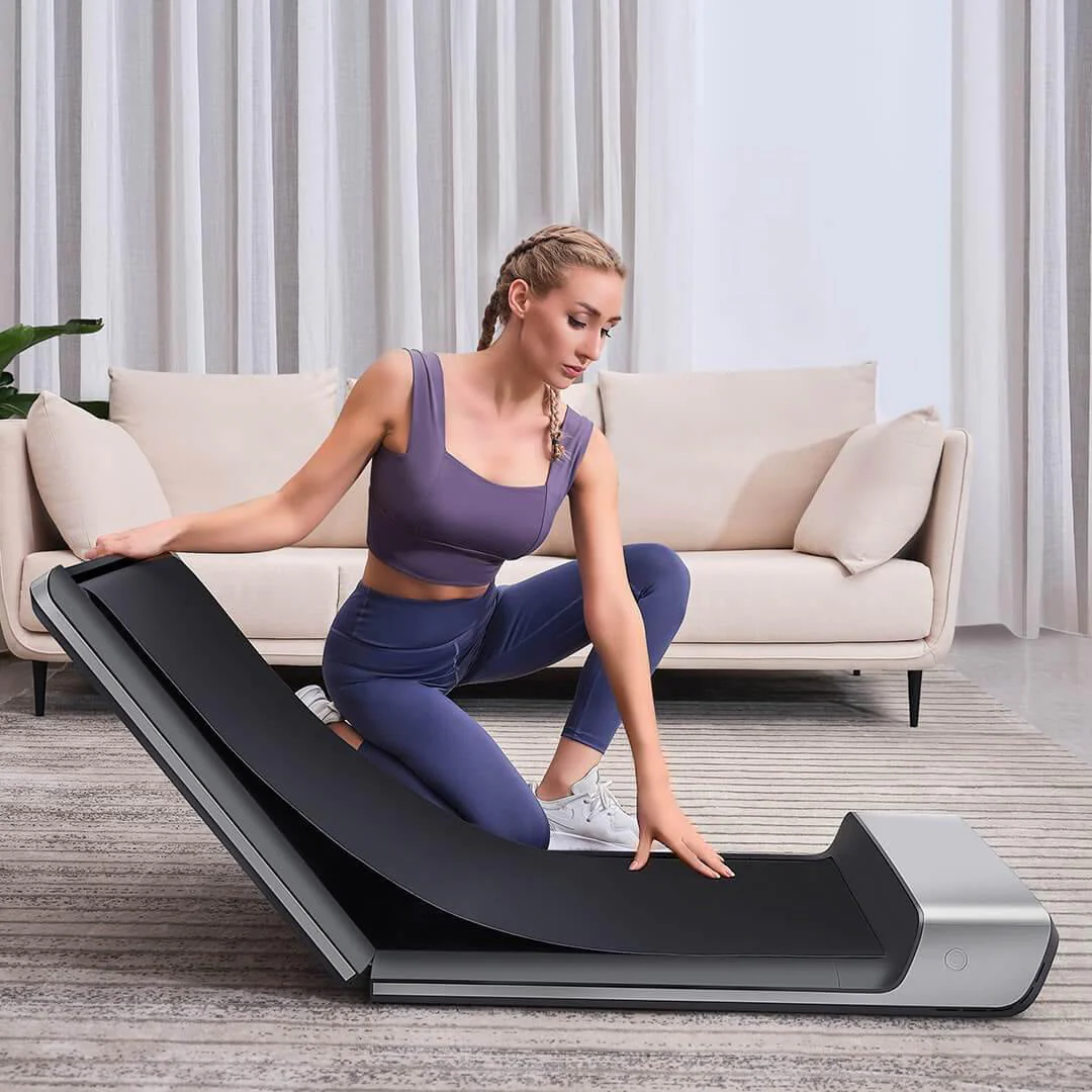 WalkingPad Folding Treadmill, Ultra Slim Foldable Treadmill Smart Fold Walking Pad Portable Safety Non Holder Gym and Running Device P1 Grey 0.5-3.72MPH - Image 2