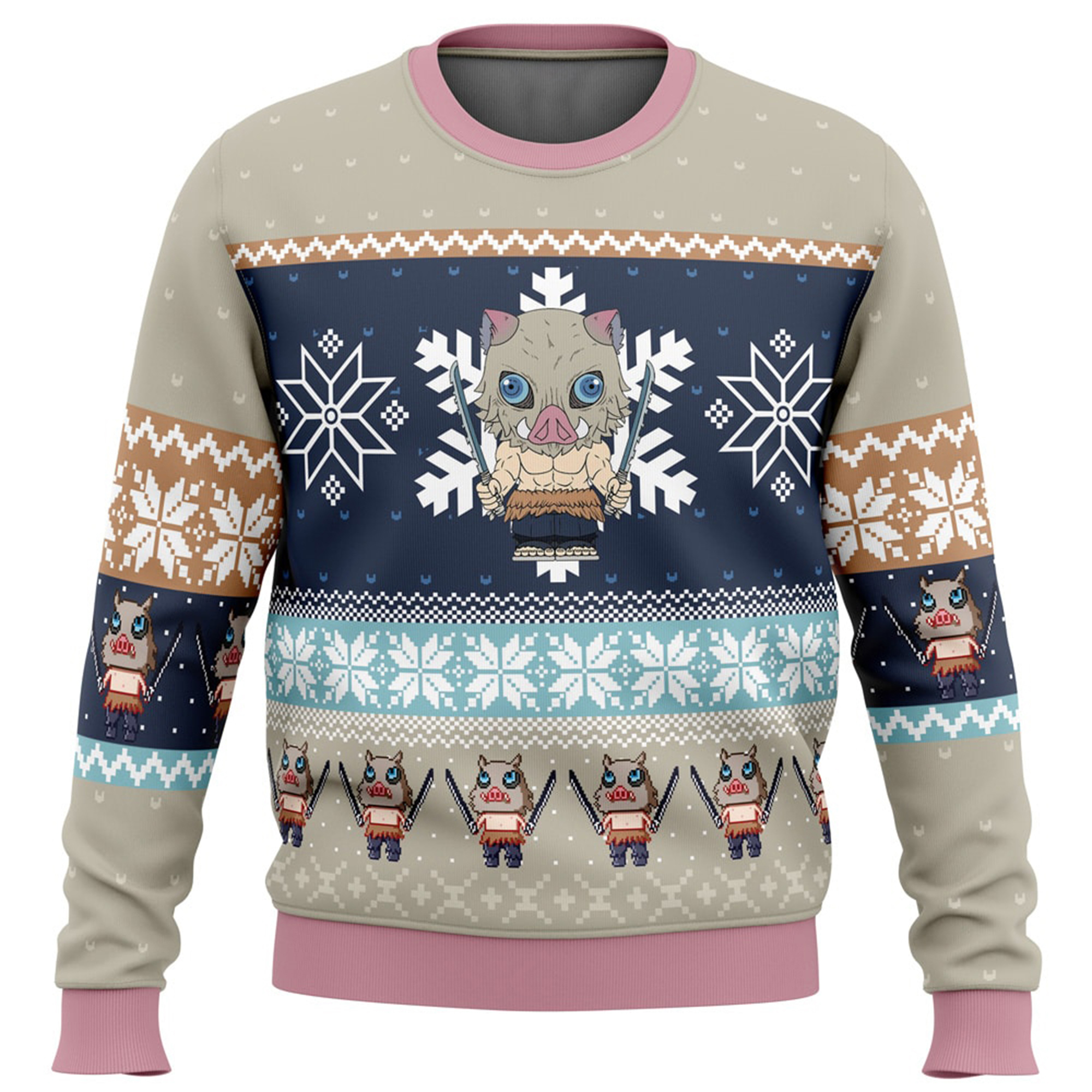 Unisex Anime Ugly Christmas Sweater TeeThreads Sustain the Scene with Custom Apparel