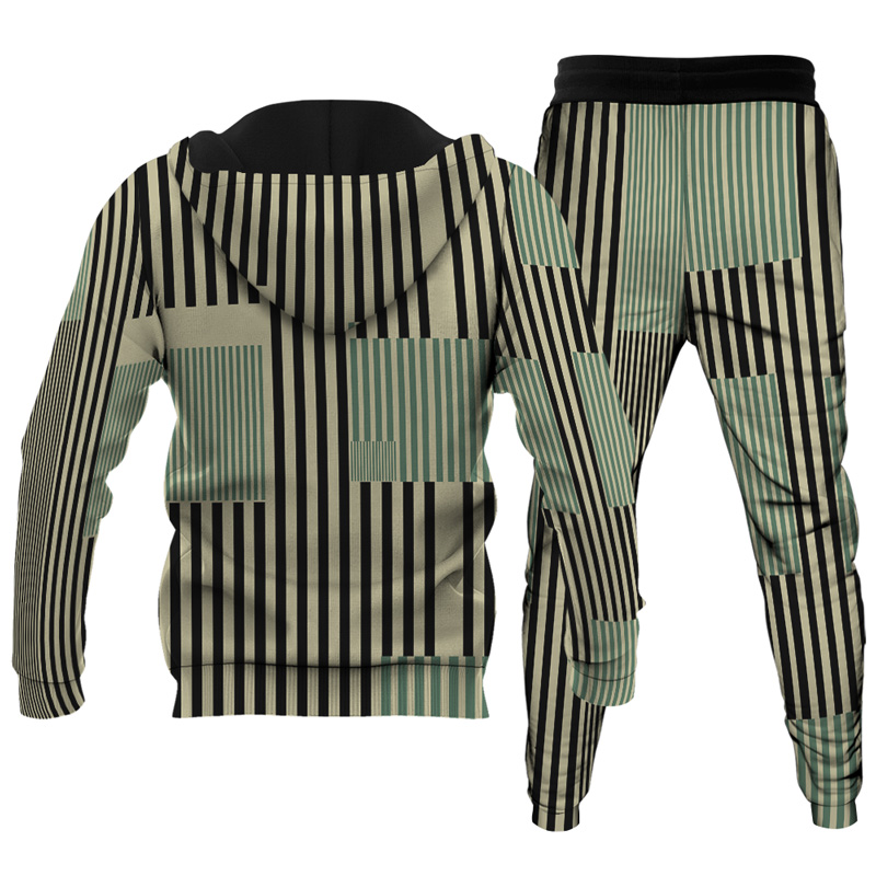 Men's Personalized Printed Hoodie Set 018