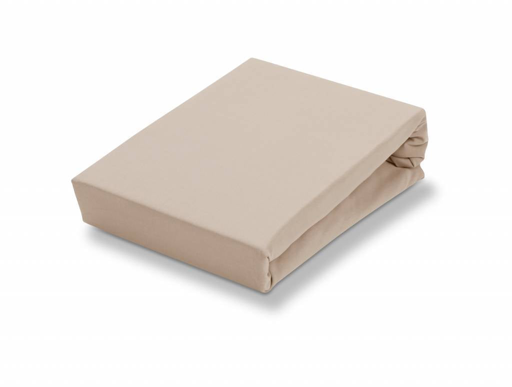 Jersey Supreme Hoeslaken Linen   140-160 x 200-220 cm   Beige
