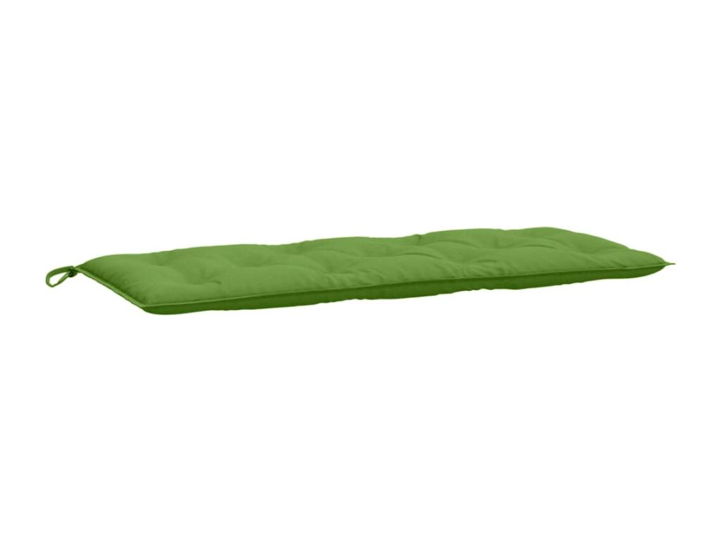 Cojín para banco de jardín tela verde melange 120x50x7 cm