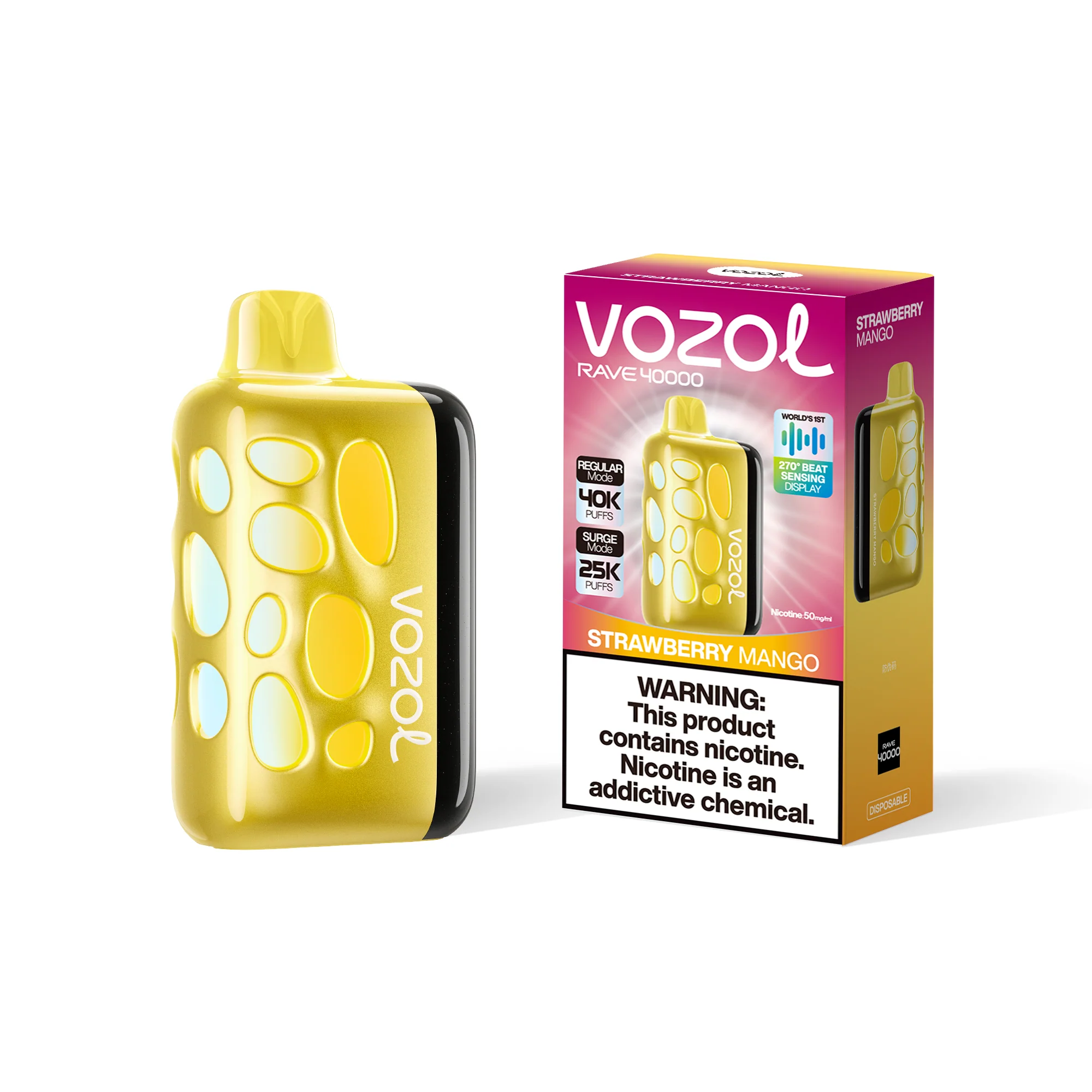 VOZOL RAVE 40K eldobható e-cigaretta (minden íz)