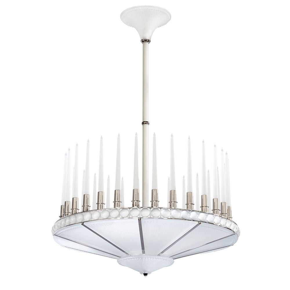 LUSTRE PERLES - CRISTAL INCOLORE, FINITION NICKEL