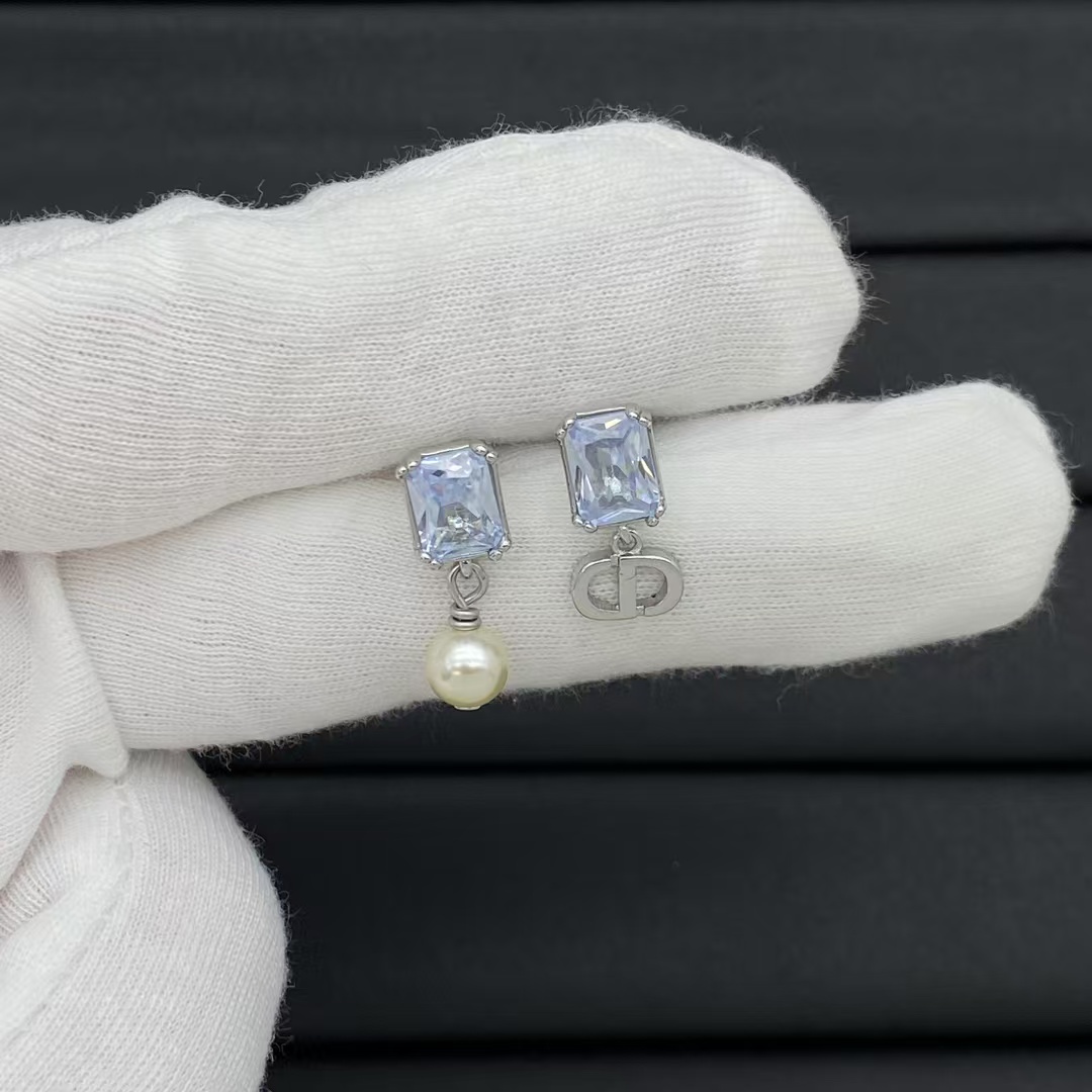 Dior Asymmetric Charms Drop Earrings - Original Replica Club