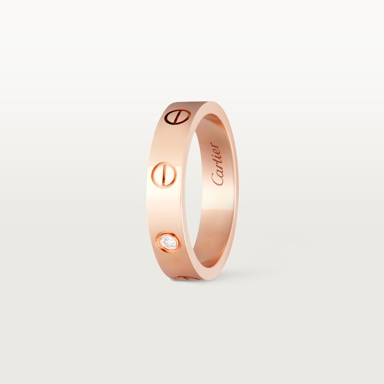 Replicate LOVE ring, small model, 1 diamond(1:1 replica) - Original Replica Club