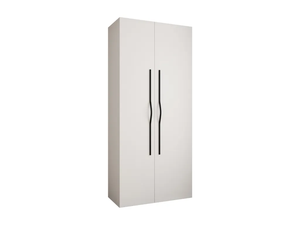 Armario Luxmbls 2 con puertas batientes 245.5/110/40 2 puertas (blanco/negro) 09335PTAN
