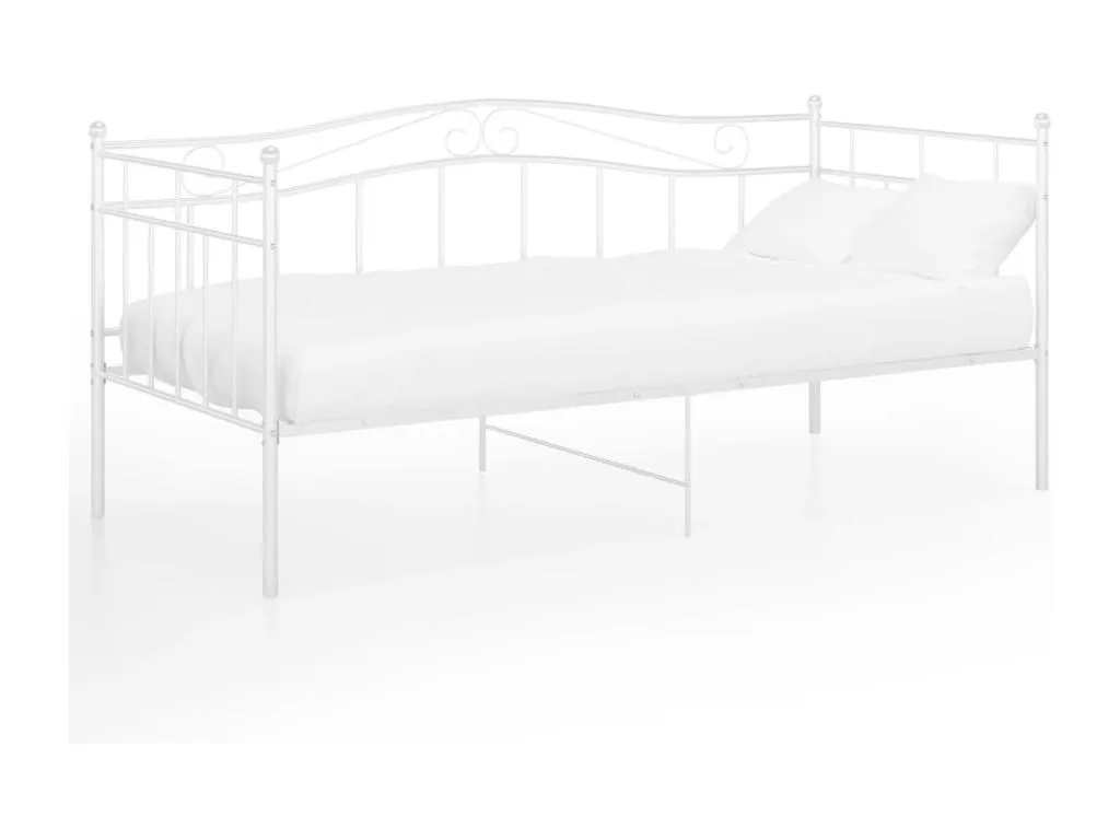 Estructura de sofá cama de Francomuebleses blanco 90x200 cm