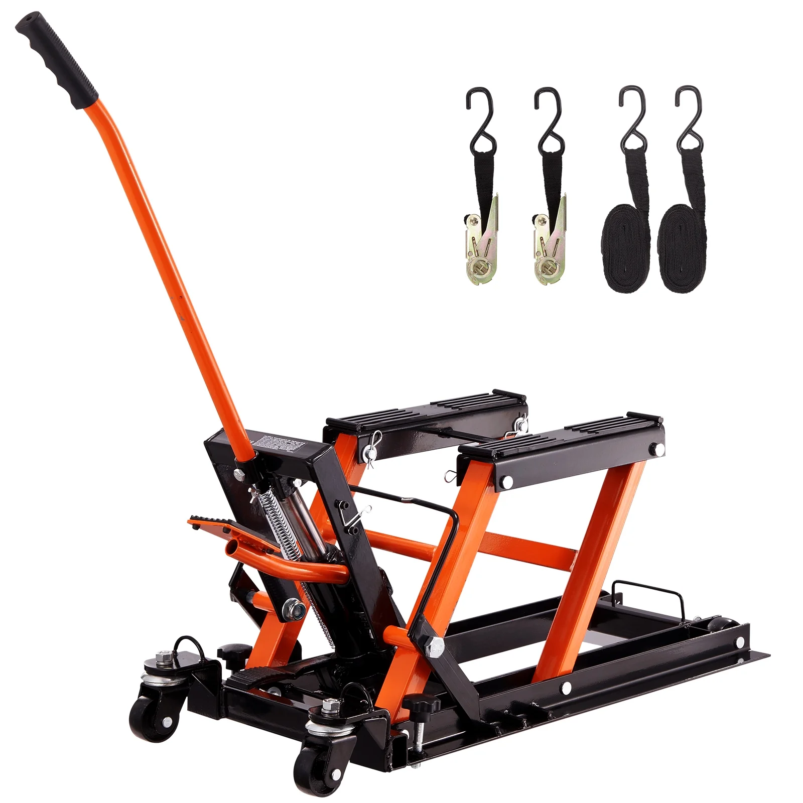 KFFKFF 1500 LB Hydraulic Motorcycle ATV Lift Jack Hydraulic Pump Hoist Jack ATV Dirt Bike Stand - Image 9
