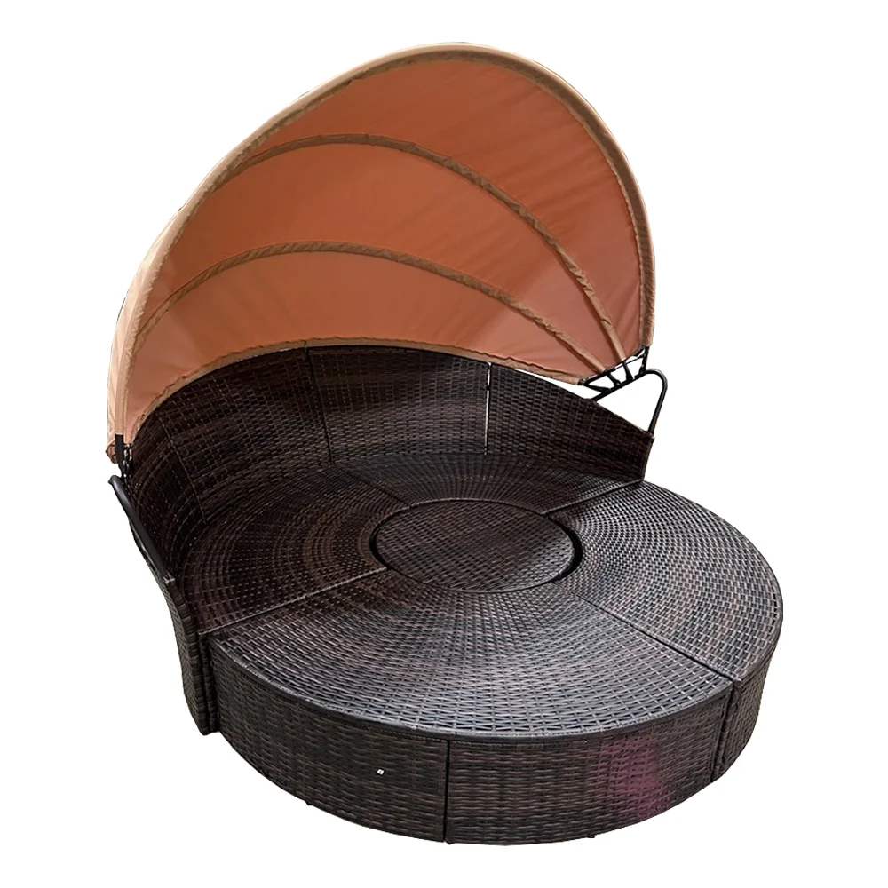 Garden Winds Custom Fit Replacement Canopy Top Cover Compatible with The Suncrown F08ln944, 645789653704, Newych Round Daybed - Upgraded Performance RIPLOCK 350 Fabric - Image 3