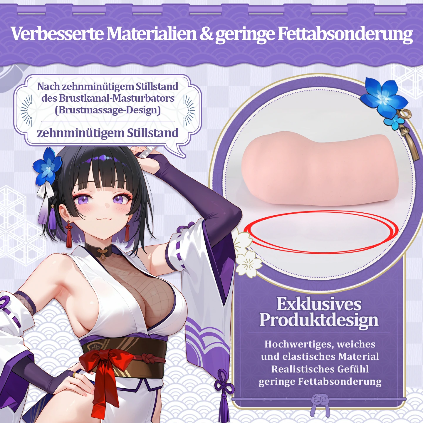 Dr.YUU Paizuri Brustkanal Masturbator mit mehrschichtigen Brüsten und Nippel-Tunnel – Bild 5