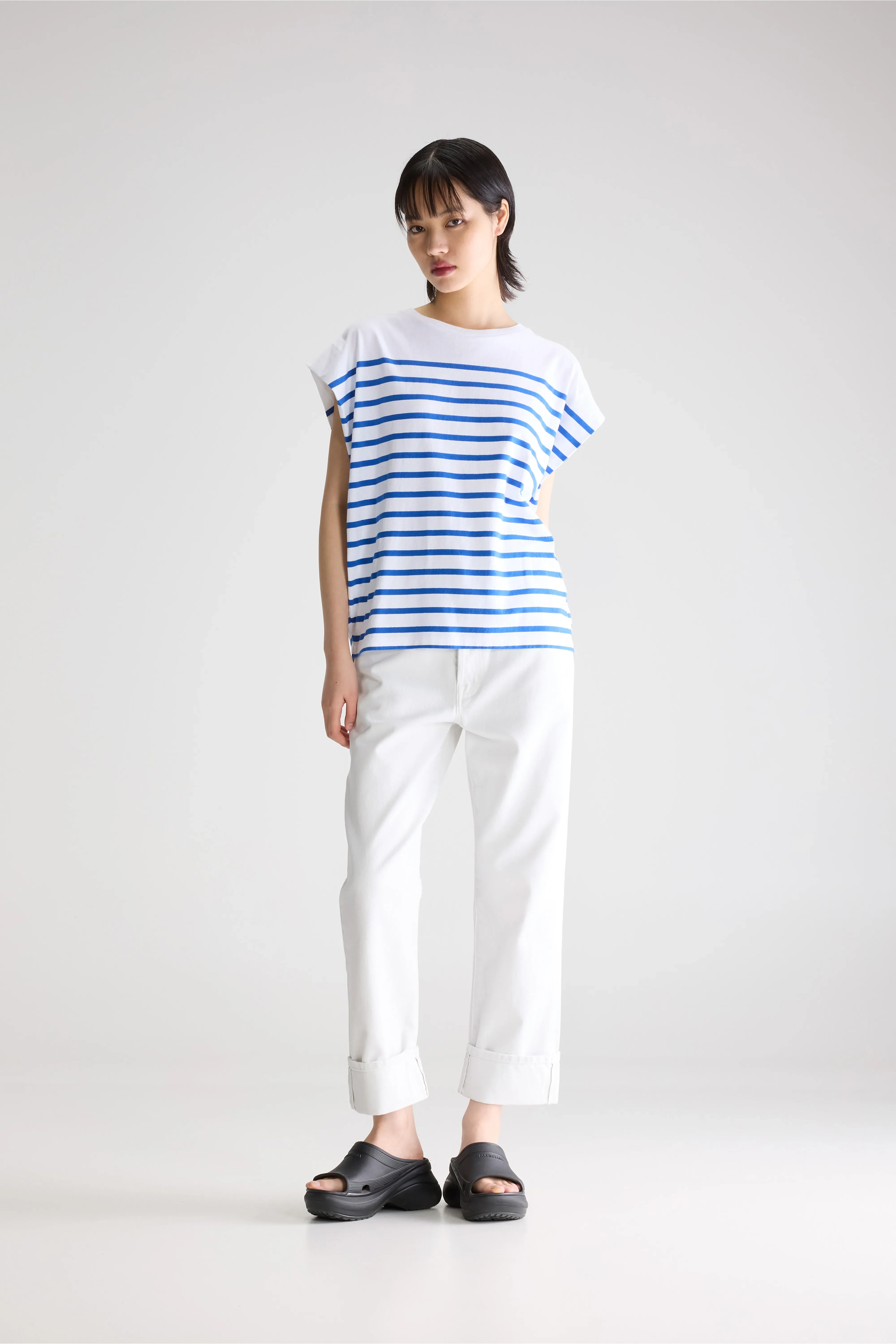 Bellerose Vice sleeveless t-shirt (261 / W / STRIPE A)