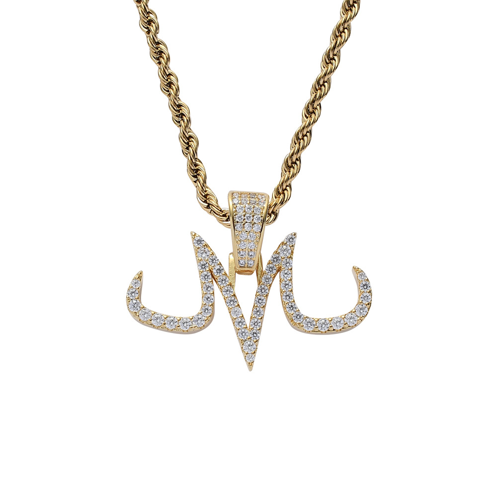 Unisex Anime-related Letter M Necklace TeeThreads Sustain the Scene with Custom Apparel