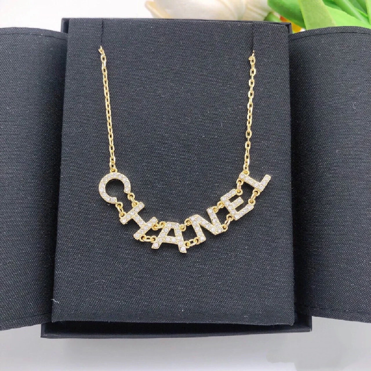 Chanel Monogram Letters Pendant Necklace - Original Replica Club