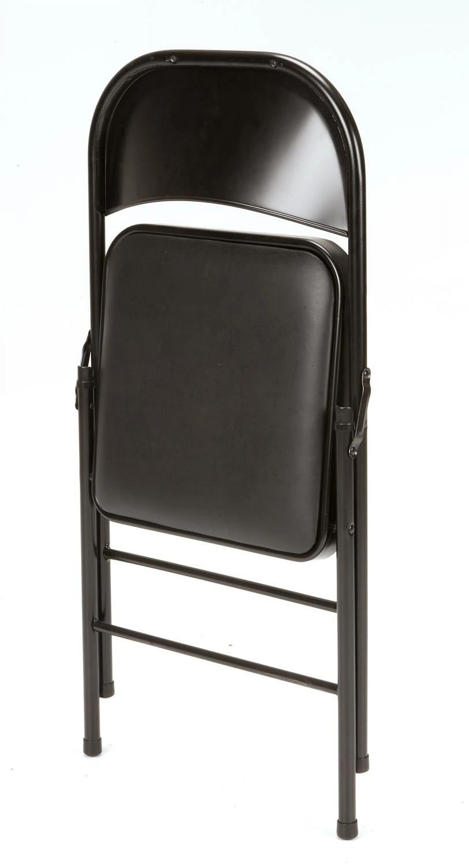 Mainstays Vinyl Folding Chair (4 Pack), Black - Image 6