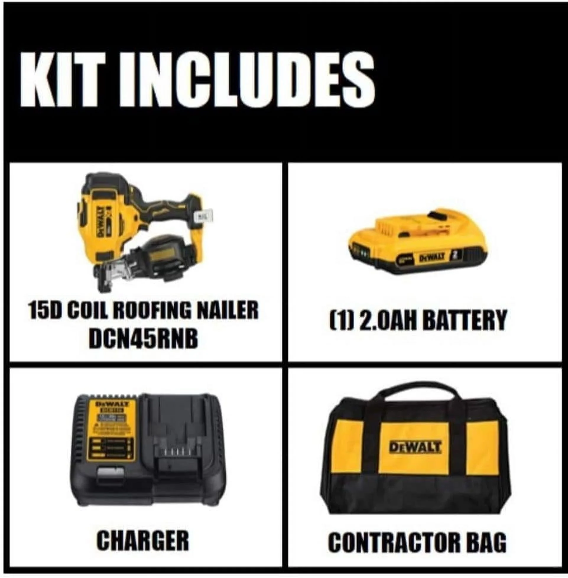 Dewalt 20V Max 15 Cordless Coil Roofing Nailer Kit - Image 8