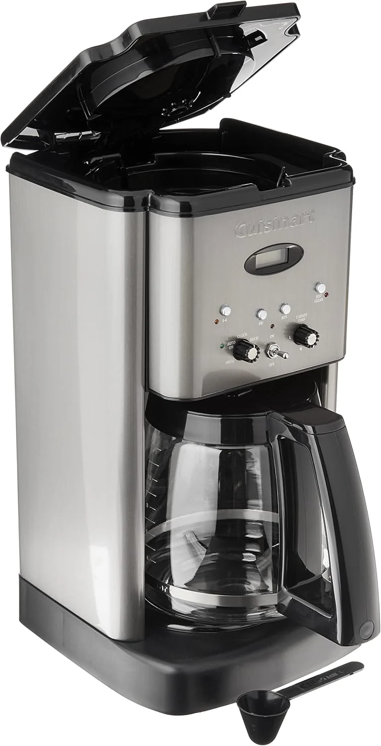 Cuisinart DCC-1200P1 Brew Central 12-Cup Programmable Coffeemaker Coffee Maker, Carafe, Brushed Chrome