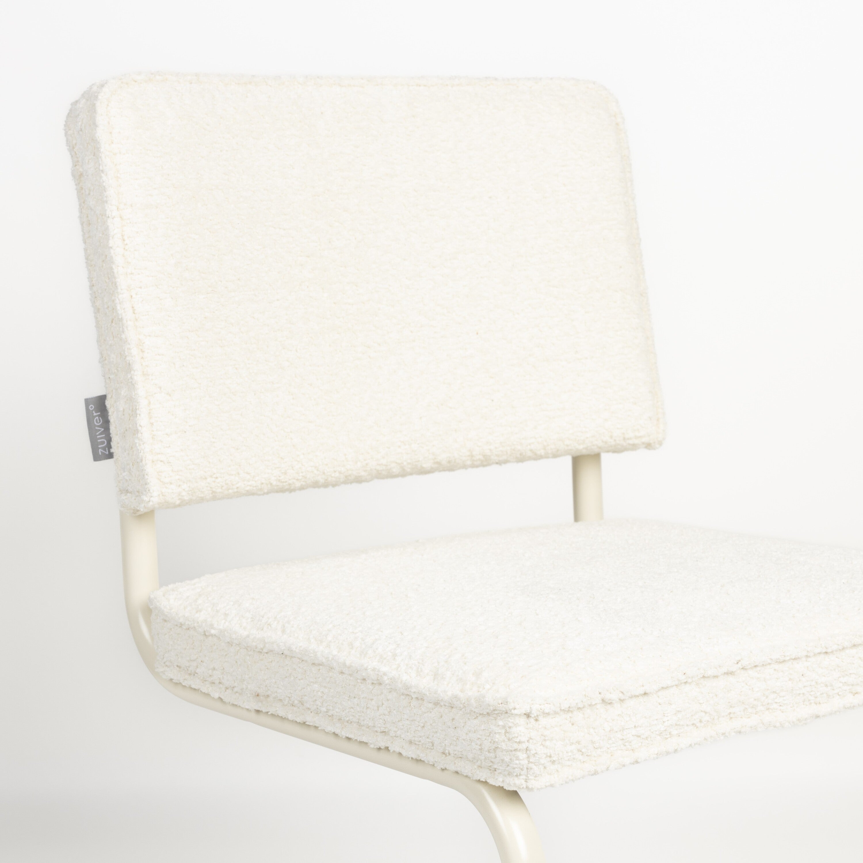 Zuiver Ridge Eetkamerstoel - Bouclé - Off-White