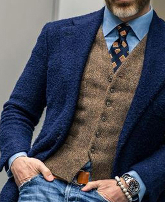 OK Casual Solid Lapel Collar Single Breasted Blazer