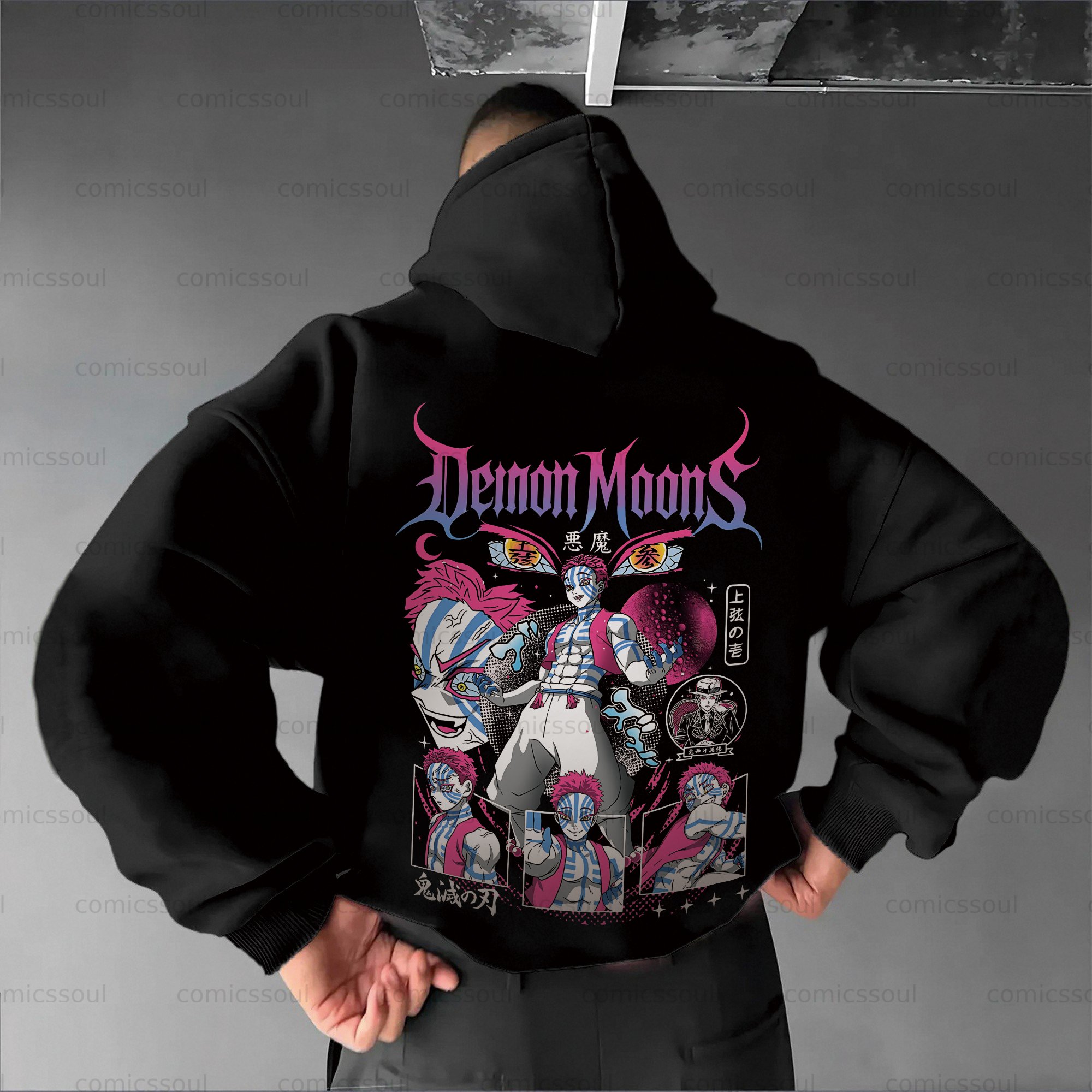 Unisex Anime Graphic Streetwear Vintage Hoodie
