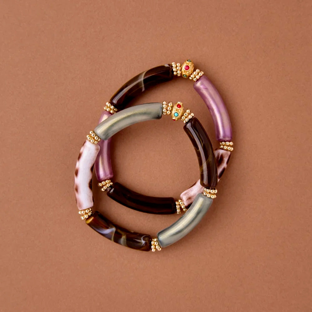 Juhu - Bracelet Juhu - Marron, Léo & Gris