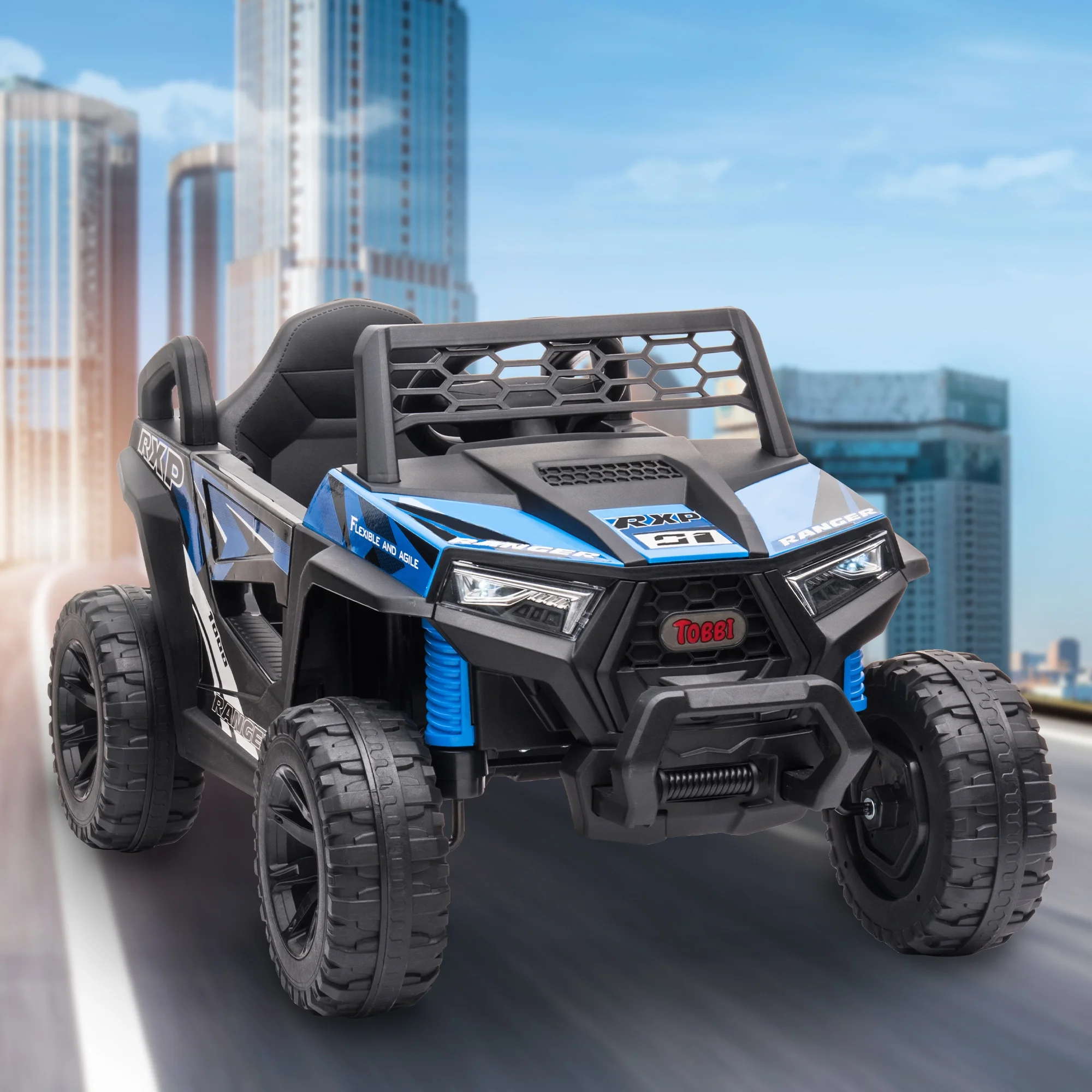 TOBBI 12V Kids Electric off-Road UTV Truck Car Battery Powered Ride on Toys for Girls with LED Headlights, Music, Horn - Image 23