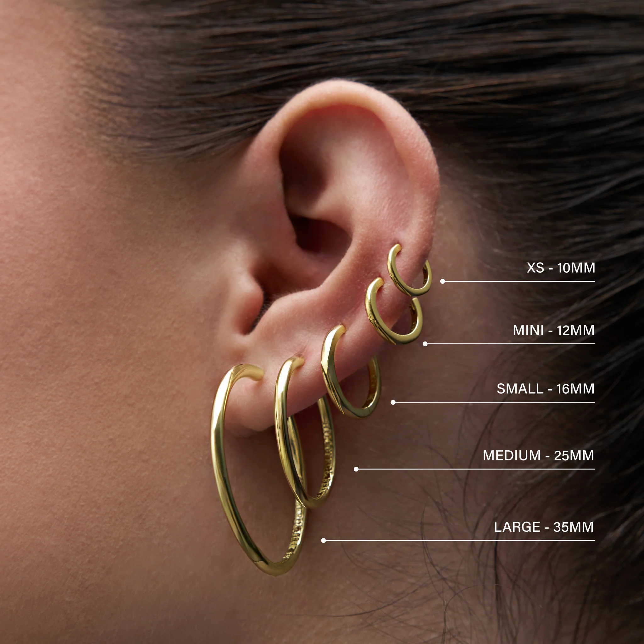 Large Pavé Hoop Earrings