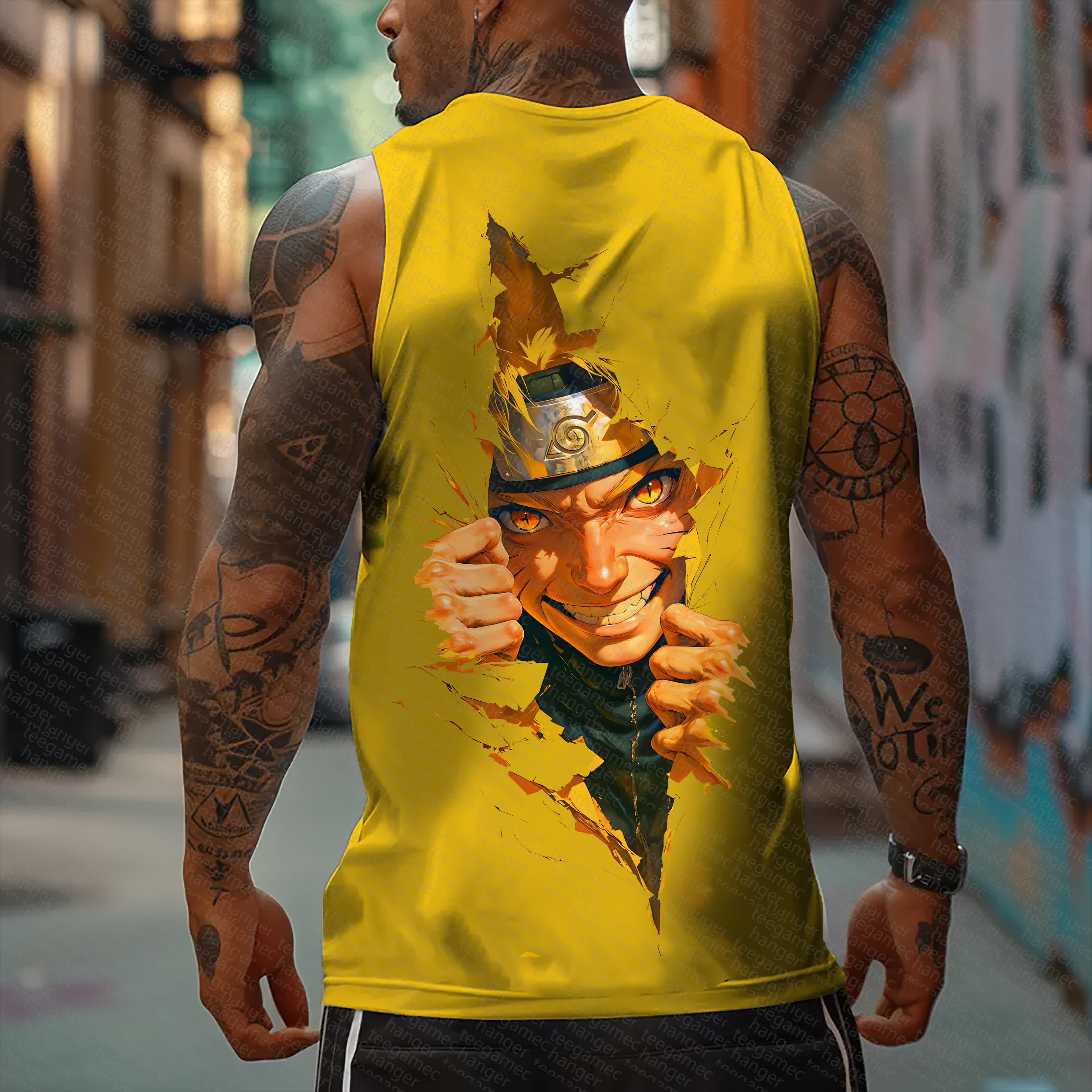Unisex   Casual Anime  Tank Top